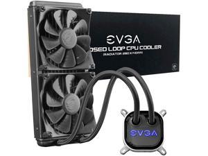 EVGA CLC 280mm All-In-One RGB LED CPU Liquid Cooler, 2x FX13 140mm PWM Fans, Intel, AMD, 5 YR Warranty, 400-HY-CL28-V1