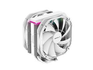 DeepCool AS500 Plus WH CPU Air Cooler, Universal RAM Height Compatibility, Two 140mm PWM Fan, A-RGB Top Cover,White, 5 Heat Pipe Design for Intel Core/AMD Ryzen CPUs