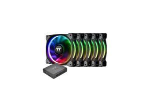 Thermaltake CL-F057-PL14SW-A RGB LED Riing Plus 14 RGB Radiator Fan, TT Premium Edition (5 Fan Pack)