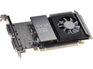 EVGA GeForce GT 1030 DirectX 12 02G-P4-6338-KR 2GB 64-Bit GDDR5 PCI Express 3.0 Video Card EVGA GeForce GT 1030 DirectX 12 02G-P4-6338-KR 2GB 64-Bit GDDR5 PCI Express 3.0 Video Card