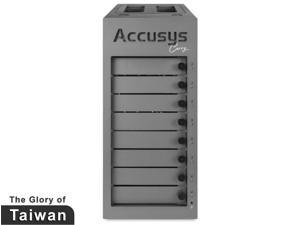 Accusys - Gamma Carry 8 Bay RAID Storage,
Portable Thunderbolt 3,
For Post-production and Onset Shuttle, World Most Compact for Easy Travel, Enclosure