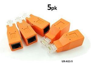 CablesOnline 5-PACK Cat6 / Cat5e Ethernet RJ45 Male/Female CrossOver Adapter (UX-A11-5) CablesOnline 5-PACK Cat6 / Cat5e Ethernet RJ45 Male/Female CrossOver Adapter (UX-A11-5)