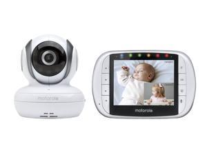 Motorola MBP36S Remote Wireless Video Baby Monitor with 3.5-Inch Color LCD Screen, Remote Camera Pan, Tilt, and Zoom