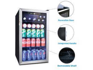 132 Can Beverage Refrigerator Cooler with Digital Thermostat - Bar Fridge with Reversible Clear Front Glass Door for Beer Soda or Wine Drink Machine for Home, Office or Bar, 3.6 cu.ft 132 Can Beverage Refrigerator Cooler with Digital Thermostat - Bar Fridge with Reversible Clear Front Glass Door for Beer Soda or Wine Drink Machine for Home, Office or Bar, 3.6 cu.ft