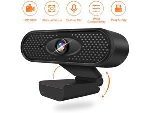 HD Web Cams with Mic for PC Computer and Laptops Supports Mac Windows Linux Chrome OS for Live Streaming Video Chat Webcam - Black HD Web Cams with Mic for PC Computer and Laptops Supports Mac Windows Linux Chrome OS for Live Streaming Video Chat Webcam - Black