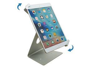 Universal iPad Pro Tablet Desktop Anti-Theft POS Stand Holder Enclosure with Lock & Key for Retail Kiosk, Compatible with iPad, iPad Air, 9.7"-12.9" Tablet