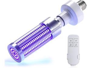 UV Ultraviolet Light Sanitizer Germicidal Sterilizer Lamp UV Disinfection Light Bulb 60W 110V E26 Ozone Free[2020 Newest 2 Pack