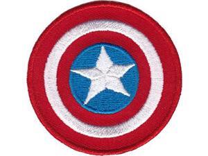 Mini Patches - Captain America - Shield 2" Iron On New p-mvl-0044