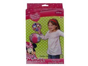 Disney Minnie Mouse Inflatable Toy Paddle Ball Set for Play to 8" Disney Minnie Mouse Inflatable Toy Paddle Ball Set for Play to 8"