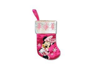Disney 7" Mini Satin Christmas Stocking with Embroidery & Hangtag (Minnie Mouse) Disney 7" Mini Satin Christmas Stocking with Embroidery & Hangtag (Minnie Mouse)