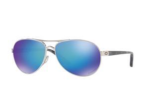 Oakley Feedback OO4079-3359 Sunglasses - Chrome/Prizm Sapphire Polarized Oakley Feedback OO4079-3359 Sunglasses - Chrome/Prizm Sapphire Polarized