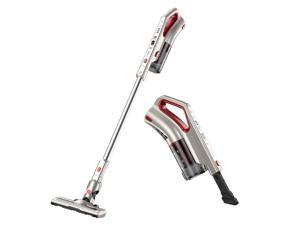 Comfyer Cordless Stick Vacuum, 2 in 1 Bagless, Multi-Cyclonic Suction, HEPA Filter, Detachable Battery, Wall Mount