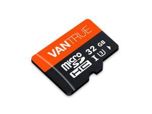 Vantrue 32GB Micro SD Card with Adapter, U3 C10, UHS-I High Speed SD Card for Dash Cams & Home Security System Video Cameras