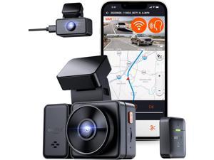 Vantrue E2 -G 2.5K WiFi Dual Dash Cam with GPS, Voice Control Front and Rear 1944P+1944P 2.45" Mini Car Dash Camera, Buffered Parking Mode, 160°, WDR, Night Vision, Supercapacitor, Support 512GB Max