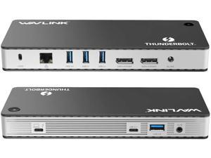 WAVLINK Titan Thunderbolt 3 8K Display Docking Station UTD21 (1x Thunderbolt 3 Port, 2x DisplayPort(DP1.4), 1x USB-C(10G), 2x USB-A(10G), 2x USB-A(5G), 1 x RJ45) WAVLINK Titan Thunderbolt 3 8K Display Docking Station UTD21 (1x Thunderbolt 3 Port, 2x DisplayPort(DP1.4), 1x USB-C(10G), 2x USB-A(10G), 2x USB-A(5G), 1 x RJ45)