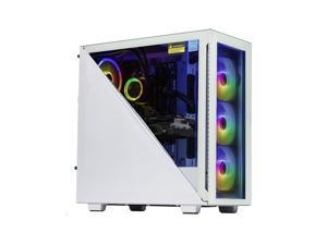 Velztorm Gladio CTO Powerful Gaming Desktop PC Liquid-Cooled (AMD Ryzen 9 5900X 12-Core, 32GB DDR4, 2TB PCIe SSD, GeForce RTX 3060 Ti 8GB, WRGB Fans, AC WiFi, BT, Win10H)