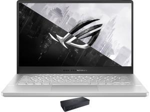 ASUS ROG Zephyrus G14 GA401Q Gaming & Entertainment Laptop (AMD Ryzen 7 5800HS 8-Core, 14.0" 144Hz Full HD (1920x1080), GeForce RTX 3060, 24GB RAM, 512GB PCIe SSD, Win 11 Pro) with D6000 Dock