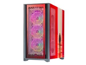 Velztorm Wanderer Custom Art Design Gaming Desktop PC Red Edition Intel i913900K GeForce RTX 3090 Ti 24GB 32GB DDR5 1TB PCIe NVMe SSD  2TB HDD 360mm AIO 1000W PSU WiFi 6 Win10Home VELZ0095