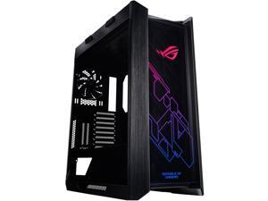 Asus ROG Strix Helios GX601 RGB Mid-Tower Black Gaming Computer Case, Smoked Tempered Glass, Brushed Aluminum and Steel Construction, and Four Case Fans, 90DC0020-B39000
