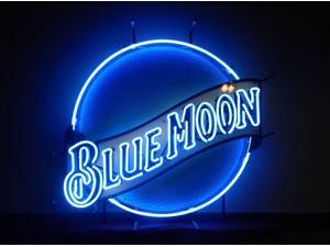 Fashion Neon Sign Blue Moon Neon Light Handcrafted Real Glass Lamp Neon Light Neon Sign Beerbar Sign Neon Beer Sign 19x15