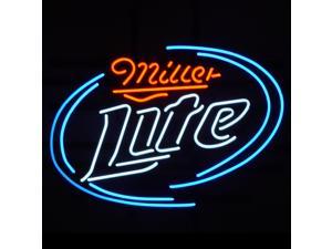 New It's Miller Time Miller Lite Beer Neon Sign 19"x15" 