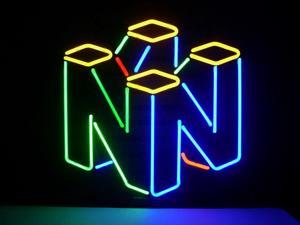 Fashion Neon Sign Nintendo 64 Real Glass Handcrafted Real Glass Lamp Neon Light Neon Sign Beerbar Sign Neon Beer Sign 19x15