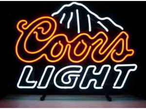 New Coors Light Mountain Beer Bar Neon Sign 19"x15" 