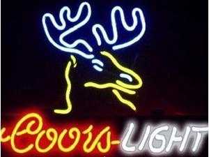 New Miller High Life Deer Neon Light Sign 17"x13" Real Glass Bar Beer Decor 