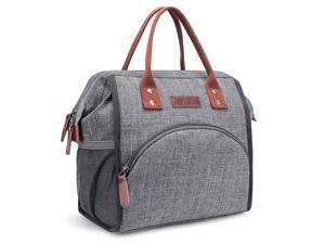 Hisen Waterproof Cooling Insulated Lunch Bag-Black (Grey)… Hisen Waterproof Cooling Insulated Lunch Bag-Black (Grey)…