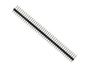 5pcs 40Pin Male Pin Header 2.54mm 0.1inch Pitch Straight Black 6mm Version for Arduino