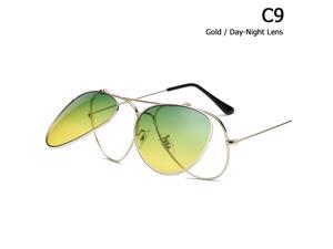 Vintage POLARIZED Aviation Style Flip Up Lens Sunglasses Men Classic Driving Brand Design Sun Glasses Oculos De Sol 1050 Vintage POLARIZED Aviation Style Flip Up Lens Sunglasses Men Classic Driving Brand Design Sun Glasses Oculos De Sol 1050