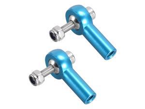 2 PCS M4/4mm 26mm Linkage Rod End Tie Rod End Ball Head Joint Adapter Blue for RC Car Crawler Boat