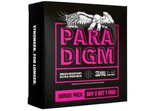 Ernie Ball Super Slinky Paradigm Electric Guitar Strings 3-Pack .009-.042 Light