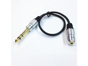 6.35mm Plug to 3.5mm Socket Headphone Extension Cable 6.35mm Plug to 3.5mm Socket Headphone Extension Cable