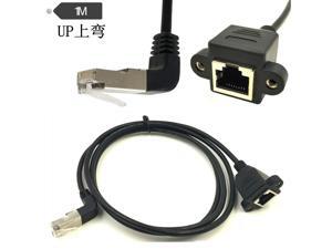 3FT RJ45 Male to Female Screw panel mount Ethernet LAN Network extension Cable 3FT RJ45 Male to Female Screw panel mount Ethernet LAN Network extension Cable