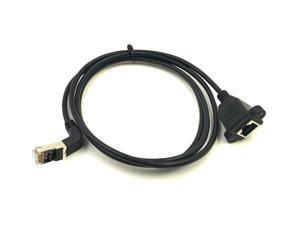 5FT RJ45 Male to Female Screw panel mount Ethernet LAN Network extension Cable 5FT RJ45 Male to Female Screw panel mount Ethernet LAN Network extension Cable