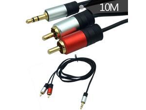 3.5mm Aux to 2RCA Y Splitter Stereo Audio Cable Male Type Conductor High Flexible PVC Jacket Dual Shielding Gold Plated 3.5mm Aux to 2RCA Y Splitter Stereo Audio Cable Male Type Conductor High Flexible PVC Jacket Dual Shielding Gold Plated