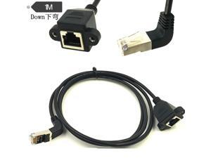 3FT RJ45 Male to Female Screw panel mount Ethernet LAN Network extension Cable 3FT RJ45 Male to Female Screw panel mount Ethernet LAN Network extension Cable