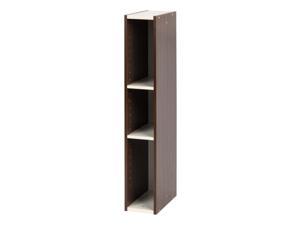IRIS 6 x 34" Slim Space Saving Shelf, Walnut Brown