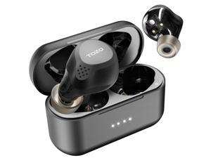TOZO NC7 Hybrid Active Noise Cancelling Wireless Earbuds, ANC, in-Ear Detection Headphones IPX6 Waterproof Bluetooth 5.0 TWS Stereo Earphones, Immersive Sound Premium Deep Bass Headset, Black