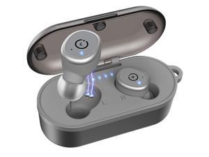 TOZO T10 Bluetooth 5.0 Wireless Earbuds with ?Wireless Charging Case? IPX8 Waterproof TWS Stereo Headphones in-Ear Built-in Mic Headset Premium Sound with Deep Bass for Sport