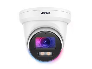 ANNKE IR 4K Turret Surveillance IP Camera,Up to 130ft Night Vision with White light,Built-in microphone,Support Up to 256GB SD Card Storage