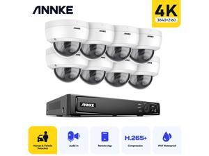 ANNKE True 4K PoE Network Video Surveillance System Easy Plug & Play PoE Setup,NO HDD Included