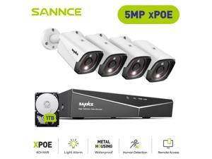 SANNCE 16CH/ 8CH/ 4CH 5in1 1080P 2MP DVR Digital Video Recorder Home CCTV System 