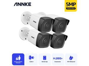 ANNKE Bullet 5MP PoE IP Security Camera Super HD H.265+ CCTV Internet Camera with ONVIF & RTSP 100 ft EXIR 2.0 Night Vision Support 256 GB TF Card, Smart Motion Alerts, Built-in Microphone