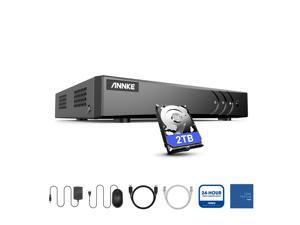 ANNKE 16-Channel 5MP Lite 5-in-1 H.265+ DVR Security Video Recorder Supports CVI/CVBS/AHD/TVI/IP Security Cameras for Home Business Surveillance with 2TB Hard Disk