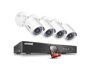 ANNKE 4 Channel Security Camera Outdoor system 3MP 1920x1536p 5-in-1 DVR Video Recorder with 1TB HDD and (4) 1080P Weatherproof Indoor&Outdoor Cameras ANNKE 4 Channel Security Camera Outdoor system 3MP 1920x1536p 5-in-1 DVR Video Recorder with 1TB HDD and (4) 1080P Weatherproof Indoor&Outdoor Cameras
