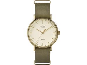 Timex Weekender Fairfield 37mm | Green Leather Strap Minimal Dial | TW2P98300 Timex Weekender Fairfield 37mm | Green Leather Strap Minimal Dial | TW2P98300