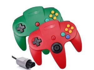 Lot of 2 Controller Classic Wired Joystick Gamepad Controller for Original Nintendo 64 N64