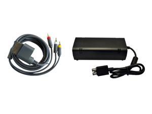 XBox 360 Slim Parts Bundle - Power Adapter and AV Cable - by Mars Devices
